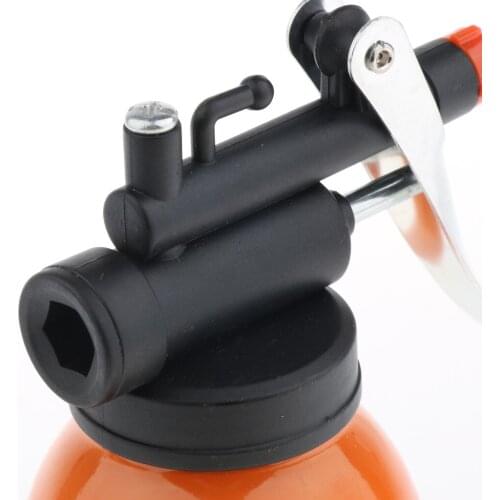 250ml Steel Hand Pump Oiler Lubricants Oil Spray Can W/ Foldable