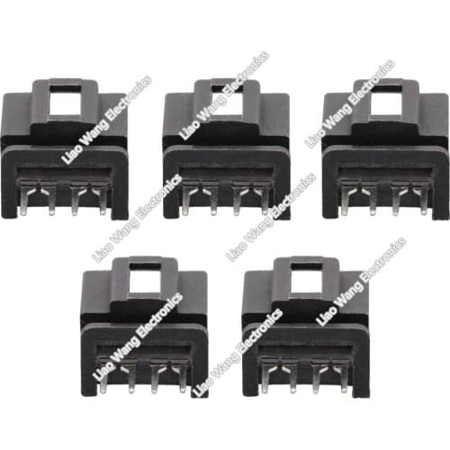 5 Sets 4 Pin Auto Socket Plug PCB Mounting Sheath Connector With Terminals DJ70420-6.3-10 4P