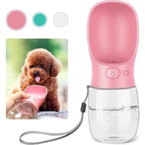 Dog Water Bottle for Walking Dispenser Pet Portable Dog Cat Travel Drink Bottle Bowls BPA Freee Leak Proof Food Grade Plastic