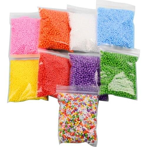 Handmade Color Foam Ball DIY Making Kits Supplies For Slime Granules Slime Making Material Set Funny Game For Children