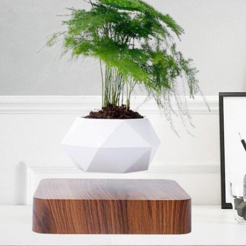 Hot Sale Levitating Air Bonsai Pot Rotation Flower Pot Planters Magnetic Suspension Floating Pot Potted Plant Home Desk Decor