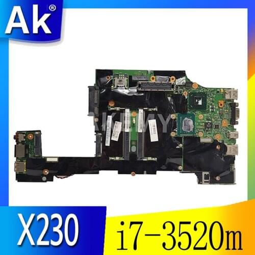For Lenovo ThinkPad X230 X230i laptop motherboard i7-3520m CPU motherboard FRU:04X4553 100% test free delivery