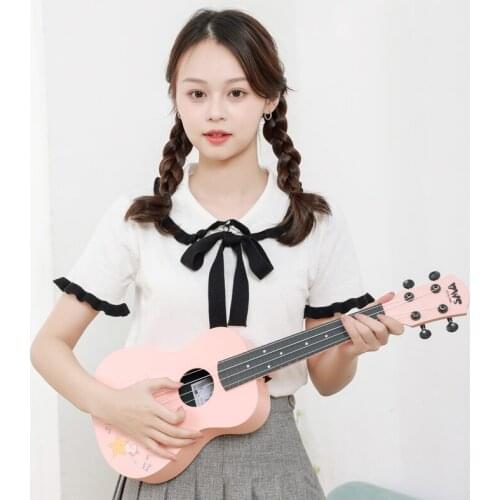 Classical Small Guitar Adults Practice Concert Carbon Fiber Wooden Acoustic Ukulele Portable Musica Stringed Instruments DG50JT