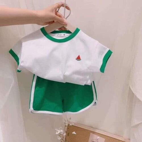 2020 Baby Girl Fashion Clothing Set Cute T-shirt + shorts girls Infant Elegant Clothes Sets Children Party Birthday Wear
