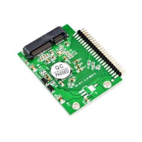 MINI MSATA PCI-E SSD 44pin solid state hard drive to 2.5 inch IDE 5V dual voltage adapter card MSATA to IDE converter board