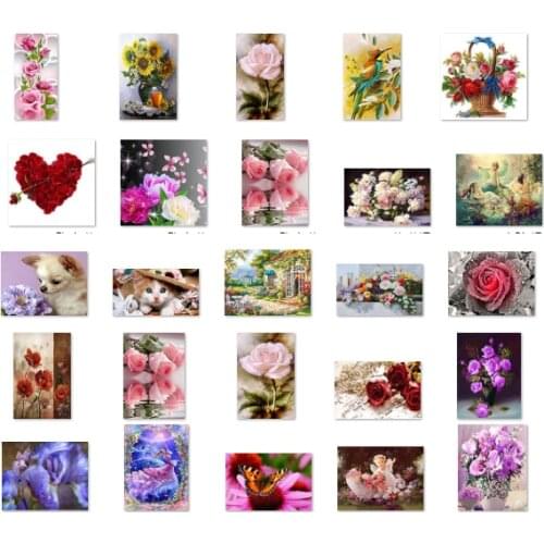 Red rose Counted Cross Stitch 11CT 14CT 18CT 22CT 25CT 28CT Cross Stitch Kits Embroidery Needlework Sets Girl sister flower