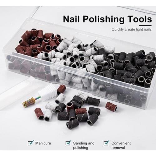 Nail Drill Bits Foot Care Polishing Manicure Gel Polish Remover Replacement Tools Cutter Zebra Sanding Band Pedicure Tool Set