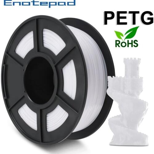 PETG 3D filament white 1.75mm 1KG 2.2lb full color PETG 3D Printer Filament Dimensional Accuracy +/- 0.02 mm 1 kg Spool 1.75 mm