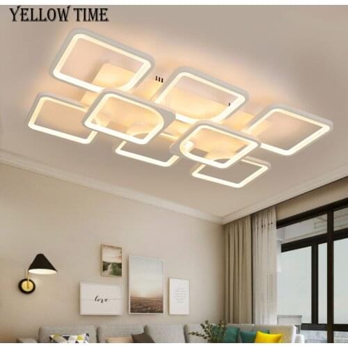 New Arrived LED Chandelier 110V 220V Indoor Home Light For Foyer Living room Bedroom Dining room Square Chandelier Lighting Lamp
