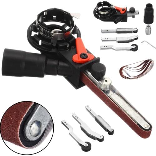 New 1 Set Sander Sanding Belt Adapter Head Convert With M10 Thread Spindle For 4 inch Electric Angle Grinder Woodworking Tool