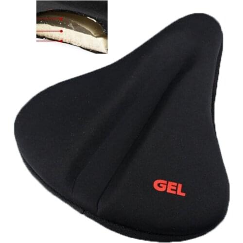 New Wider Bike Bicycle Silicone Silica Gel Cushion Soft Pad Saddle Seat Cover