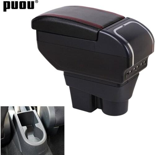 Armrest Box For Skoda Rapid 2013-2017 Central Store Content With Cup Holder Ashtray USB Charging Products Interior Car-styling