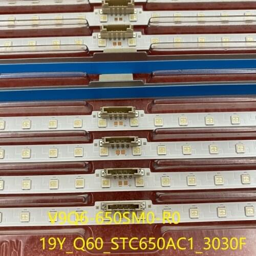 2pcs LED bar for Samsung V9Q6-650SM0-R0 9Y_Q60_STC650AC1_3030F QN65Q60RAFXZA QN65Q6DRAFXZA QE65Q60T QE65Q60RAT QE65Q60RATXXU