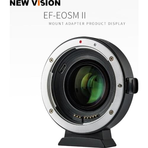 Viltrox EF-EOSM M2 AF Auto-focus EXIF 0.71X Reduce Speed Booster Lens Adapter Turbo for Canon EF lens to M5 M6 M50 Camera