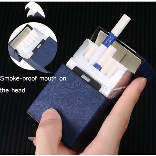 Holds 20 Pack Metal New delicate touch Cigarette Case with Detachable Creative Gadget Box gift for Men