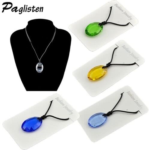 2017 New Vintage Irregular Quartz Crystal Necklace Pendant For Women Choker Green crystal Rope Chain Necklace Fashion Jewelry