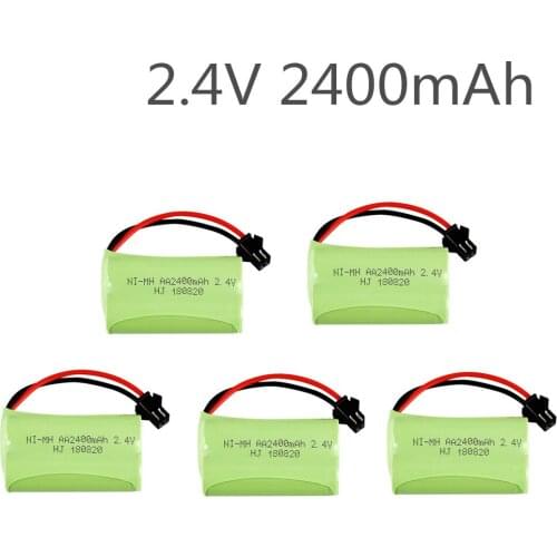 1/5/10pcs baterie pack aa ni-mh 2.4V 2400mAh / aa rechargeable battery for RC electric toy electric tool 2.4v nimh battery pack