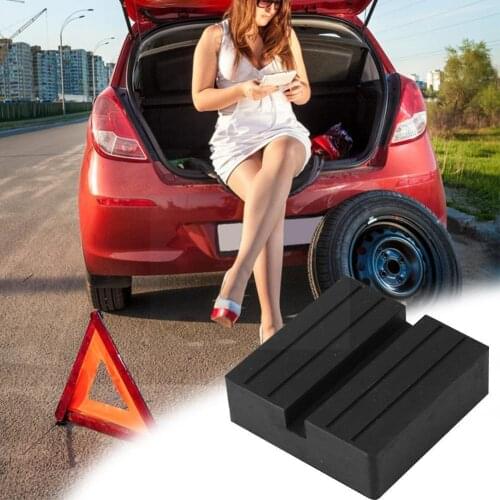 1 Pcs Car Jack Pads Rubber Universal Car Square Black Jack Guard Lift Vehicle Tool For Car Anti-slip Repair Adapter Pad Rol L2B7