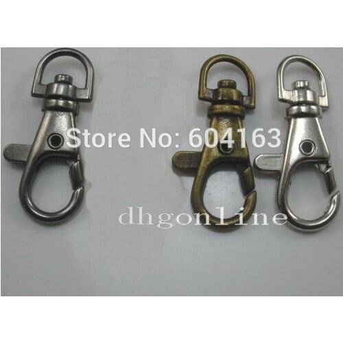 100 PCS SWIVEL CLIPS SNAP Hook TRIGGER Lanyard Lobster Clasp 5/16" 7mm L39 Color Choice