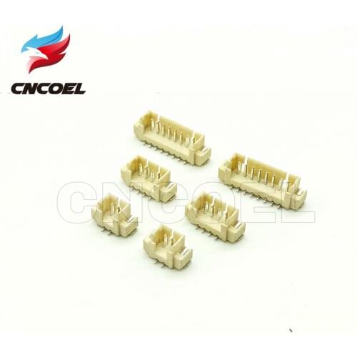 20pcs JST 1.25mm vertical Male Connector SMD Socket 1.25mm Plug SH Pitch Pin Header 2P/3P/4P/5P/6P/7P/8P/9P/10P/11P/12P