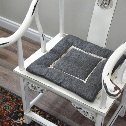 30/35/40cm brown/linen/blue square seat cushion mat non-slip bay window pad office tatami mat home decor floor seat mat home
