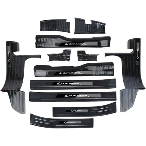 304 stainless steel Plate Door Sill Welcome Pedal Car Styling Accessories (inside + outside) for Mitsubishi Outlander 2019