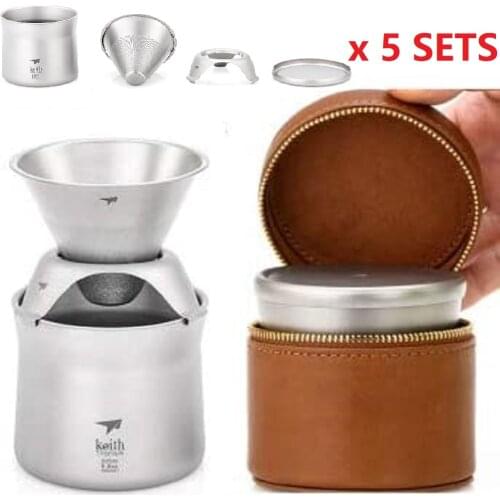 5 Sets Keith Titanium Ti3911 Mini Coffee and Tea Maker