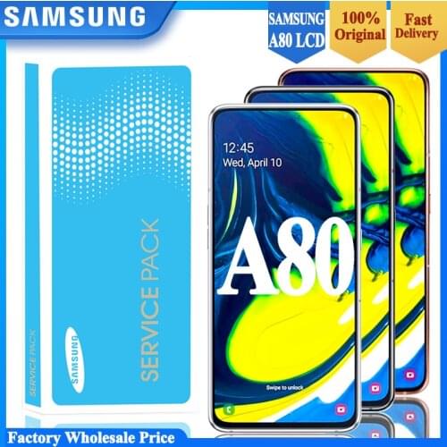 6.7" Origianl Lcd For Samsung Galaxy A80 LCD Display Touch Screen Panel Digitizer Replacement For Samsung A80 A805 A805F Lcds