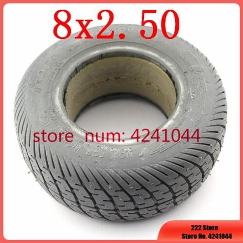 8x 2.50 solid tires explosion-proof tyres for 3 Wheel Scooter 4 Wheel Scooter Lawn Mower General Purpose 8-Inch tyres