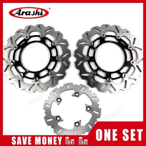 Arashi 1 Set For YAMAHA YZF R1 2007 2008 2009 2010 2011 CNC Floating Front Rear Brake Disc Rotors YZF-R6 YZF R6 2005-2015