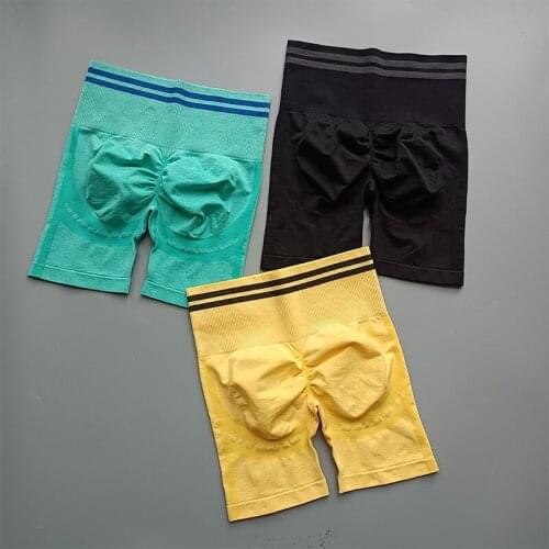 High Waist Seamless Yoga Shorts Women Fitness Clothing Push Up Tight Hip Lifting Gym Shorts Sports Workout Short Leggings