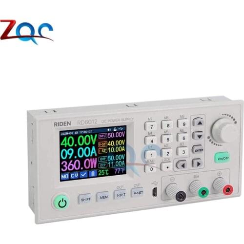 CNC Adjustable DC-DC Step Down Power Supply Module Buck Voltage Converter WiFi Control DC 6-70V to DC 0-60V 12A RD6012/RD6012W