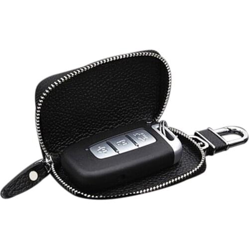 Hot Key Holder For Car Keys Wallet Pouch Bag PU Leather Keychain Housekeeper Car Key Case Organizer Key Cover