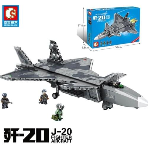Mould King Aeronautical Created 20 Strike Fighter Model Boys Put Together Building Blocks Toy Gifts