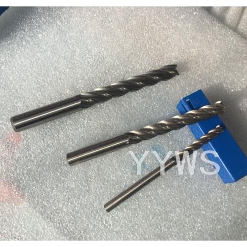 Lot 1pcs 4Flute Hss Long End Mills Cutting Dia 12mm Shank Dia 12mm Endmills Length 135mm Router Bits