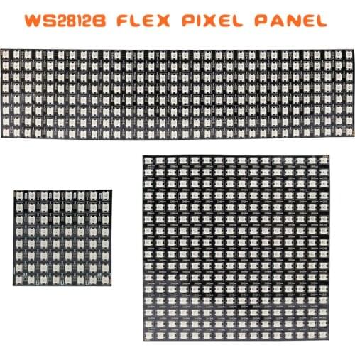 Matrix SK6812 WS2812B Panel Flexible 5050 RGB 8x8 8x32 16x16 Digital Sreen Display Light GyverLamp DC5V SK6812 IC Similar