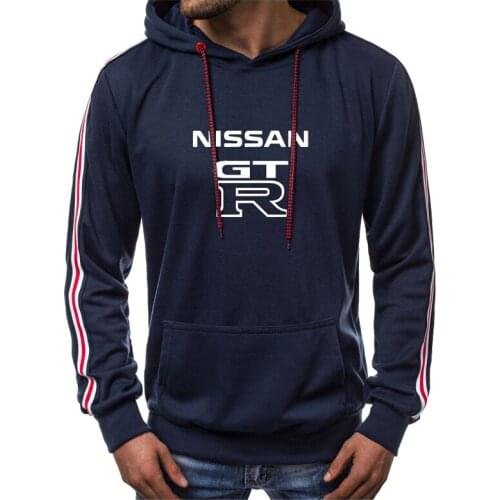 Mens hooded sweater GTR Car Logo Printing Spring Autumn Fashion casual Mens Sweatshirt High Quality Cotton Mens hoodie