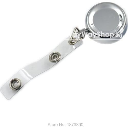 Lot of 20 Reel Retractable Badge 30mm 1.25" Metal for Clip ID Card Holder YOYO WS