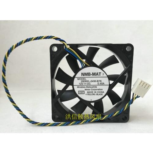 Brand new 7015 2806kl-04w-b76 DC12V 0.45a 4-wire PWM cooling fan