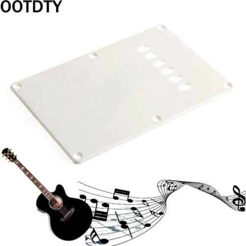 OOTDTY White Back Plate Tremolo Trem Cover For Fender Strat Parts New