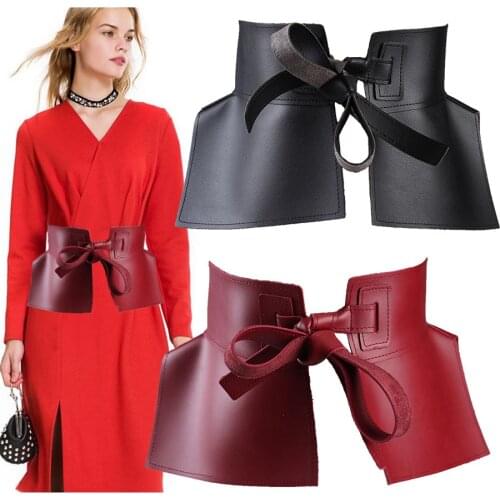 HATCYGGO Fashion Women Belts Luxury Brand Wide Belt Female Leather Cummerbund Women Belts For Dress Waistband Belts