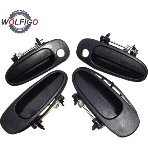 WOLFIGO Outside Door Handle Front Rear Left Right 6922012160 69220-12170 69240-12140 For Geo Prizm Toyota Corolla 1993-1997