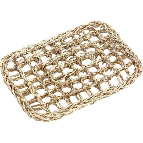 Reptile Hammock Pet Mesh Sleeping Bed Play Toys Swing Seagrass Hammock For Reptile Snake Lizard Climb Supplies With Suction Cups