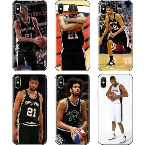 For Xiaomi mi Redmi Note 3 4 4X 5 6 7 8 8t 9 9s 9t 10 pro lite Silicone Phone Case Cover Tim-Duncan-C-Basketball-All-Stars