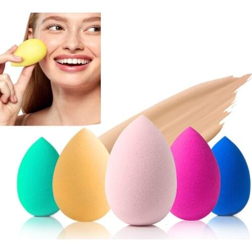 10 colors blender Puff Concealer Powder Cosmetic BB Cream Egg blending Makeup Foundation Sponge Wet Become Big Make Up Sponges