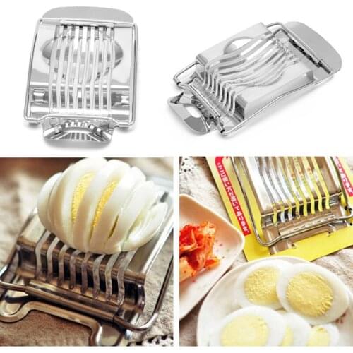 High Stainless Steel Boiled Egg Slicer Section Cutter Mushroom Kitchen Chopper