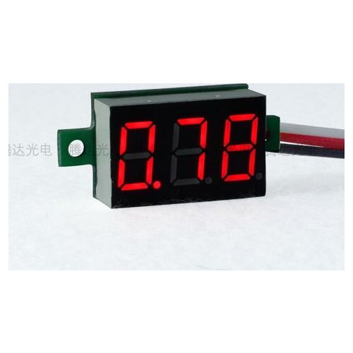 1PC LCD Digital Voltmeter Red LED Voltage Meter DC0~40V 0.36 inch three Wires Mini Volt Meter 33*15*10mm