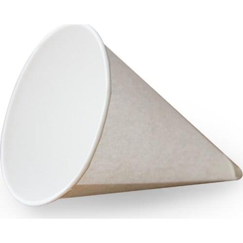 250pcs White cone disposable paper cup drinking water office supermarket airport business favor milk tea coffee small cup