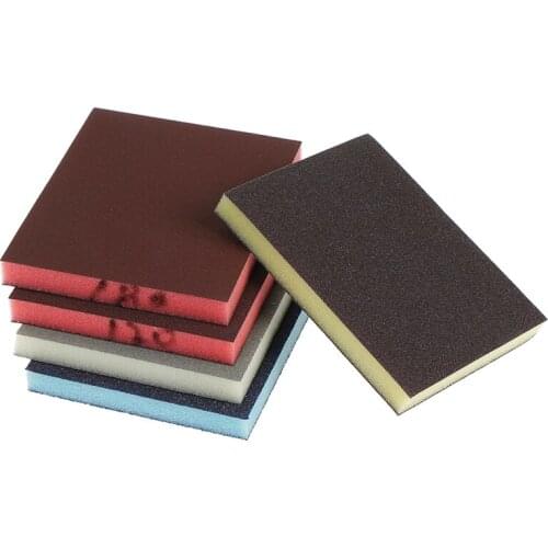 2pcs 120-1000grit Polishing Sanding Sponge Block Pad Sandpaper Assorted Abrasive Tool 120*100*12mm Drop Shipping