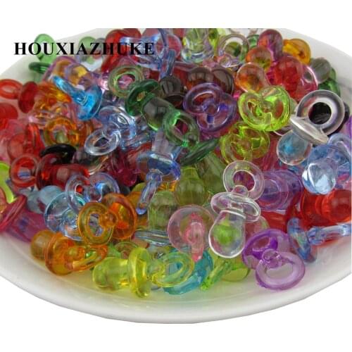 31*15 mm loose multi-colors acrylic plastic baby pacifier beads for garment jewelry 60 pcs per lot free shipping